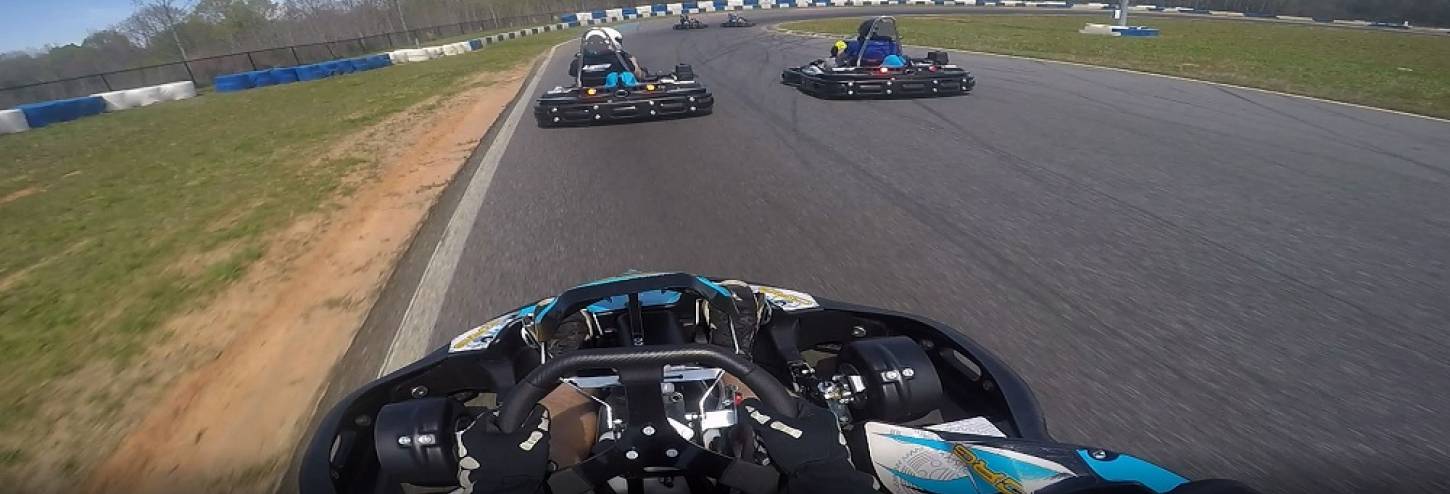 Go Kart Racers on Big Bear Track