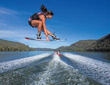 Wakeboarding in Big Bear Lake